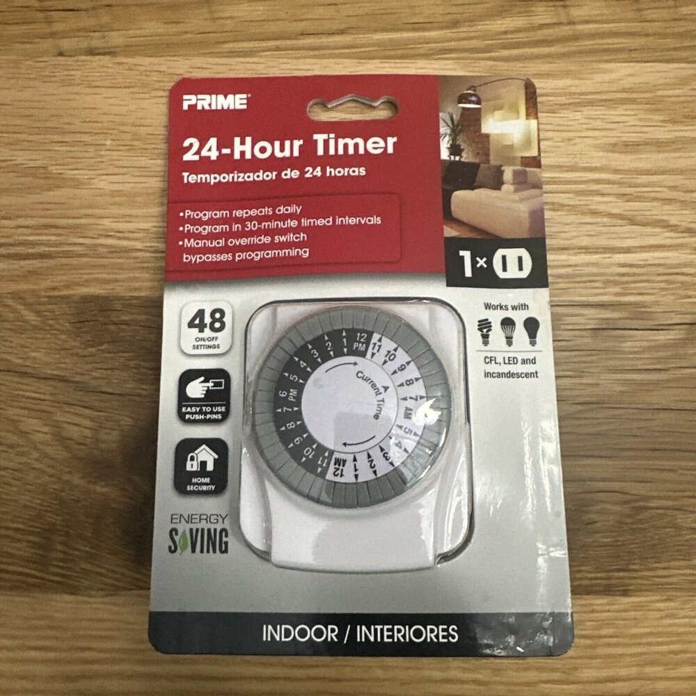 Prime 24-Hour Timer Energy Saving Indoor NEW